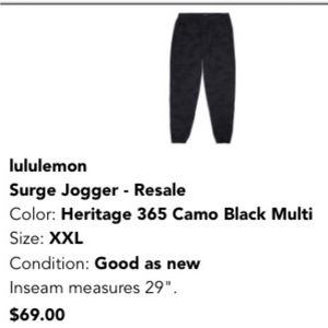 Lululemon Surge Jogger